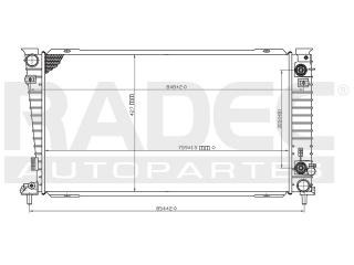 Radiador Ford Freestar 2007 V6 3.0/3.8/4.2l Auto