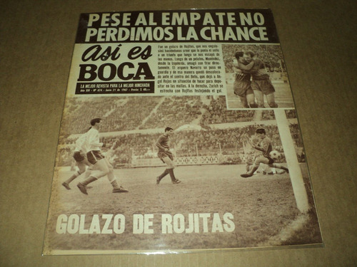 Huracan 1 - Boca 1 - Metropolitano 1967 / Asi Es Boca N° 674