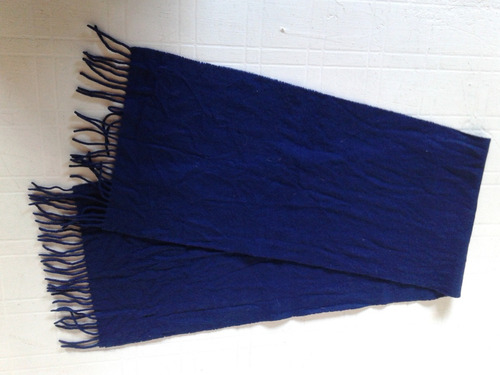 Bufanda Azul Paño Impecable!