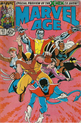 Marvel Age N° 63 - Em Inglês - Editora Marvel - Formato 16 X 25 - Capa Mole - Bonellihq Cx242 Nov23