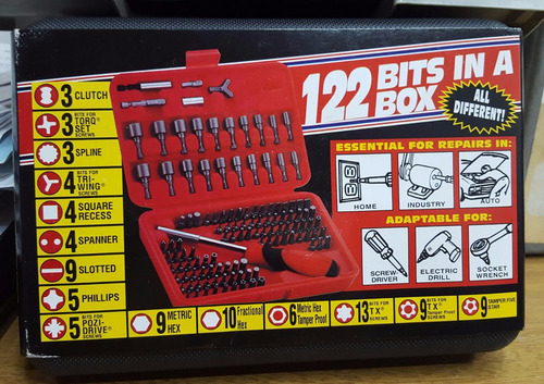 Juego De Puntas Intercambiables + Destornillador 122 Piezas