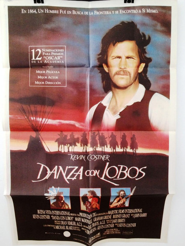 Afiche De Cine Original - Danza Con Lobos