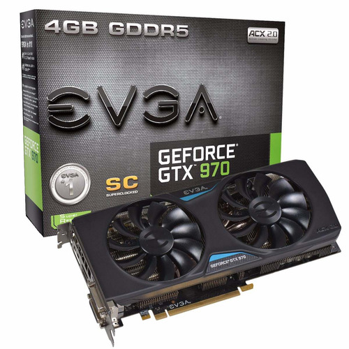 Geforce Evga Gtx970 4gb Sc+ Acx2.0 Gddr5 04g-p4-2977-kr