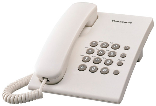 Teléfono Panasonic Kxts500 Blanco - Alámbrico