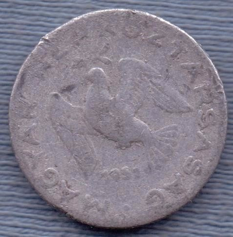 Imagen 1 de 2 de Hungria 10 Filler 1951 * Paloma Con Rama De Olivo *