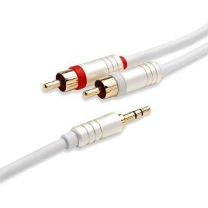 Bluerigger 3.5mm A Rca (2) Cable De Audio Estéreo (8 Pies)