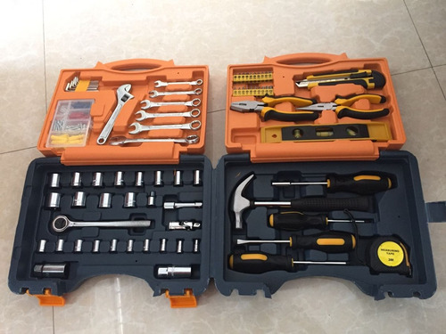 Set Juego Herramientas Tubos Pinza Martillo Llave 175 Piezas