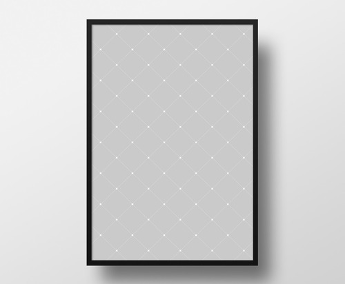 Poster 23x33cm Com Moldura Pôster Quadro A4 - Minimalista
