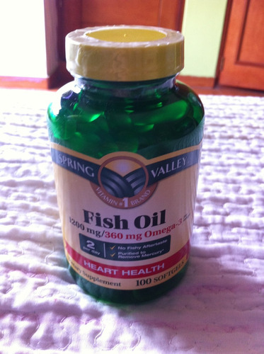 Vitaminas Spring Valley  Fish Oil 1200 Mg/360mg  Omega-3
