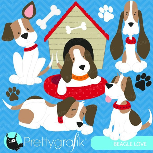 Kit Imprimible Perros Beagle Clipart Imagenes