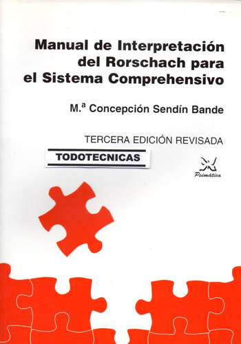 Imagen 1 de 4 de Manual Interpretacion Rorschach Sistema Comprehensivo Exner
