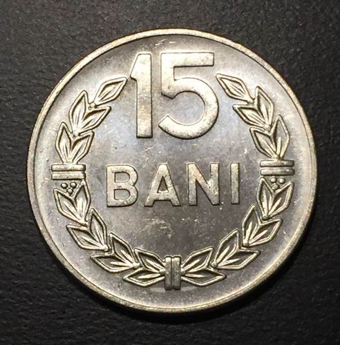 Rum003 Moneda Rumania 15 Bani 1975 Unc-bu Ayff