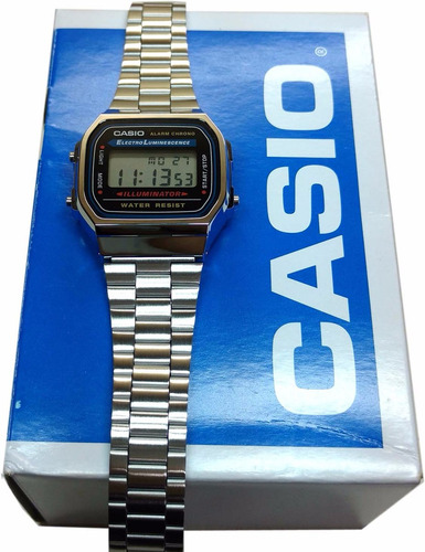 Relogio Casio Digital Unisex A168 Retrô Vintage C/ Caixa Nf