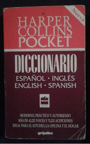 Diccionario Esp Ing Ing Esp Harper Collins Pocket