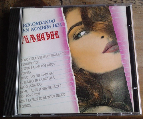 Recordando En Nombre Del Amor Cd Rarisimo Hecho En Usa 1992