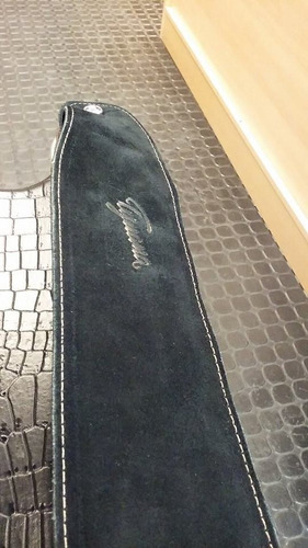 Correa De Cuero Negra Tijuana 510/8 Guitarra Bajo Acolchada