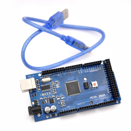 Kit Placa P/ Arduino Mega 2560 R3 + Cabo Usb + Tutoriais