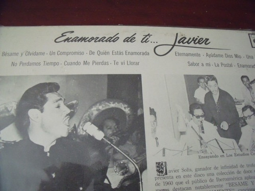 Lp Javier Solis Enamorado De Ti, Lp (Usado)