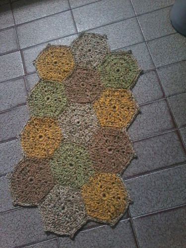 Alfombra Tejida Al Crochet