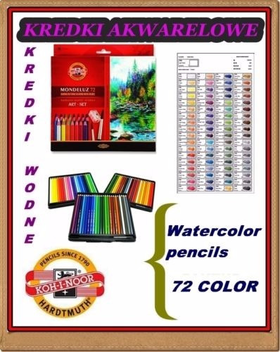 Lápis Aquarelável Koh I Noor Mondeluz 72 Cores +barato