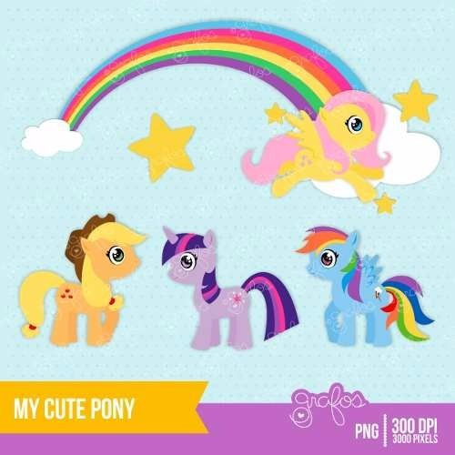 Kit Imprimible Pequeño Pony Imagenes Clipart