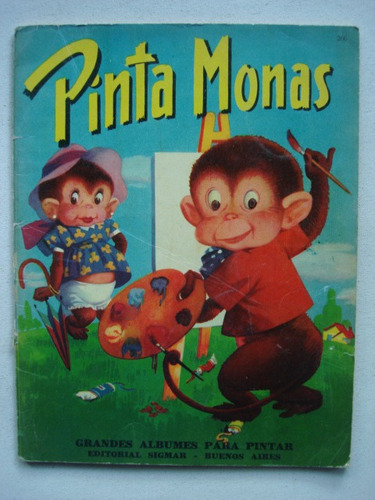 Grandes Albumes Para Pintar Sigmar - Pinta Monas - Año 1959
