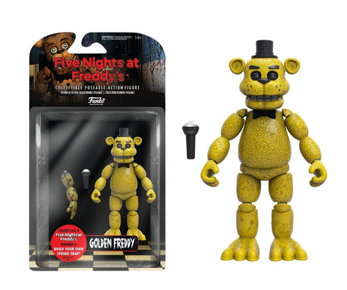 Boneco Articulado Five Nights At Freddy's: Golden Freddy