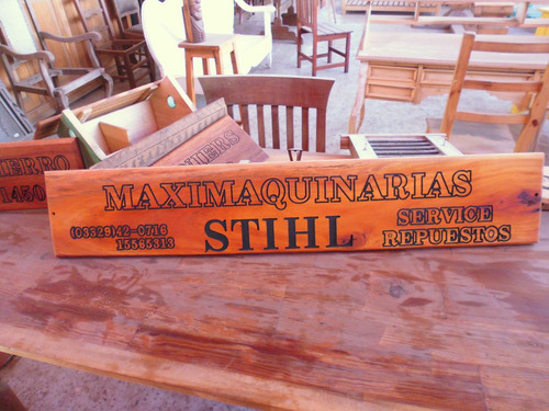 Carteles De Madera Y Otros Materiales
