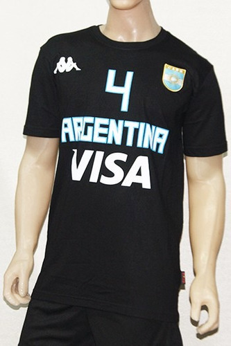 Remera Salida Argentina Basquet Kappa Scola Oferta