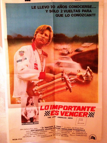 Afiche De Cine Original - Lo Importante Es Vencer