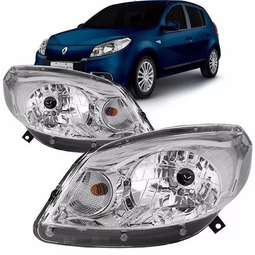 Optica P/ Renault Sandero 2011 2012 2013 2014 2015 Crom Imp