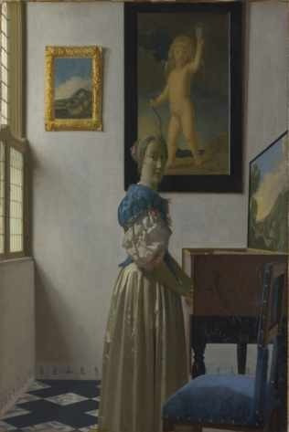 Dama Al Virginal - Johannes Vermeer - Lámina 45x30 Cm.