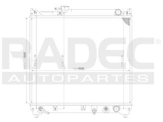 Radiador Chevrolet Tracker 1997-1998 L4 1.6 Lts Automatico