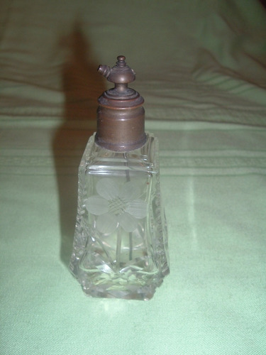 Perfumero De Cristal Muy Antiguo (1900)