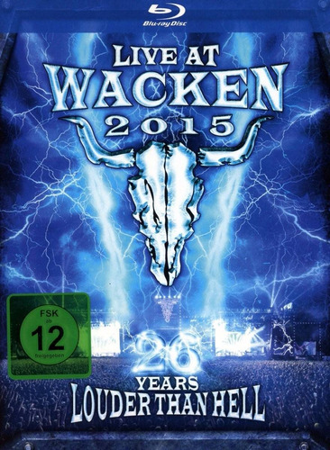 Live At Wacken 2015 - 2 Blu-ray + 2 Cd Nuevo Importado