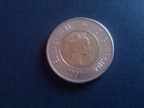 Moneda Canadá Bimetálica 2001 (ca03)