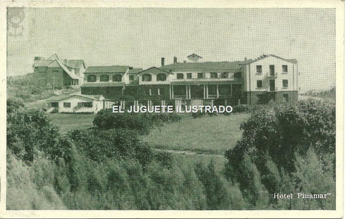 Po2 Postal Hotel Pinamar Bohm 1955 Antigua Playa