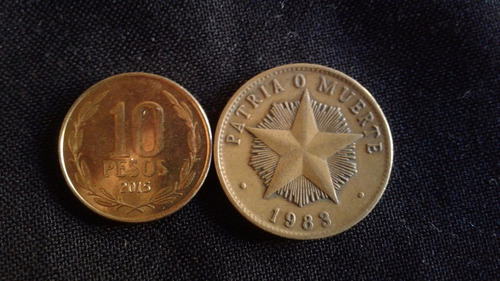 Moneda Cuba Un Peso Bronce 1983 (p04)