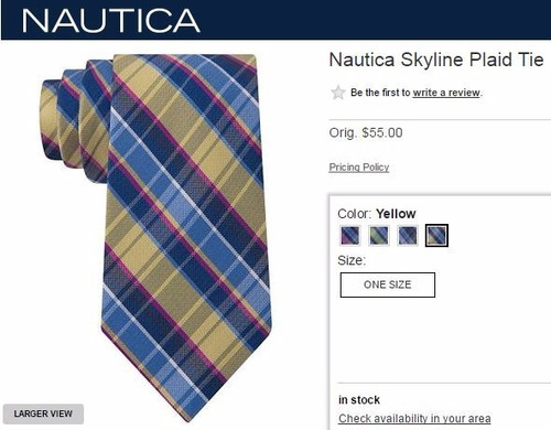 Corbata De Seda  Nautica