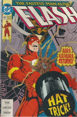 Flash N° 67 - 28 Páginas Em Inglês - Editora Dc Comics - Formato 17 X 26 - Capa Mole - 1992 -bonellihq Cx02 Abr24