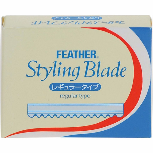 Lâmina Feather Styling Blade Regular Type - 10 Unidades