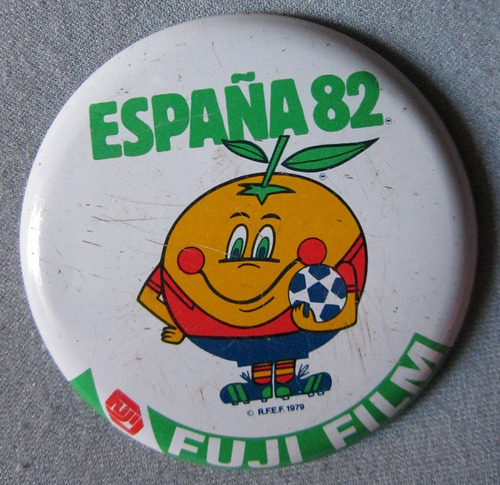 Antiguo Pin Futbol De Mascota España 1982