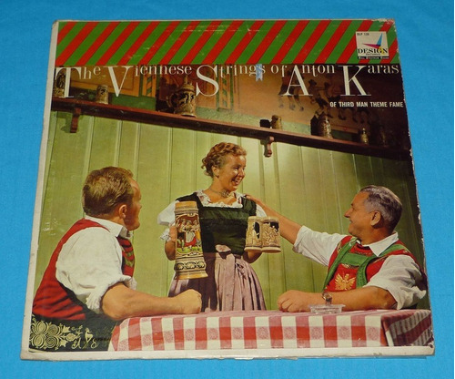 The Viennese Strings Of Anton Karas Strauss Suppe Lp Vinilo