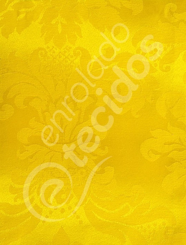 Tecido Jacquard Amarelo Para Painel Festa Minions 1m X 2,8m