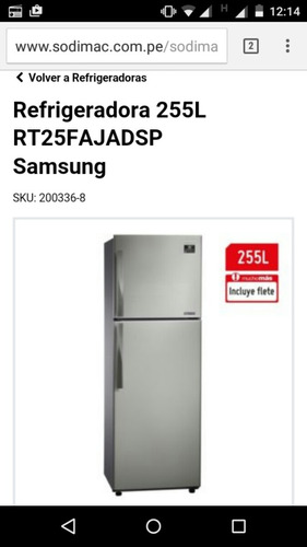 Vendo Canbio Refrigeradora Sansung