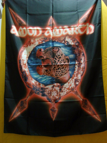 Amon Amarth  Dragon Heads Bandera Poster 