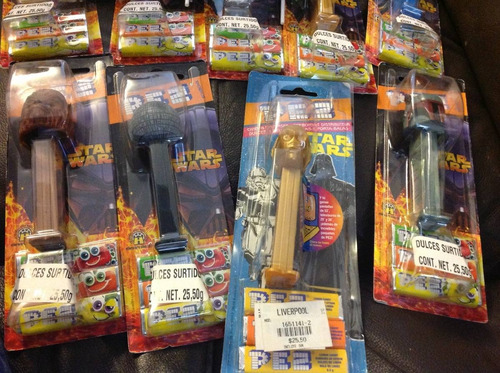 Star Wars Lote 19 Dispensadores Pez Dulces R2d2 Darth Vader