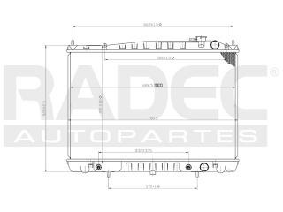 Radiador Nissan X-terra 2002-2003-2004 L4/v6 2.4/3.3lts Aut