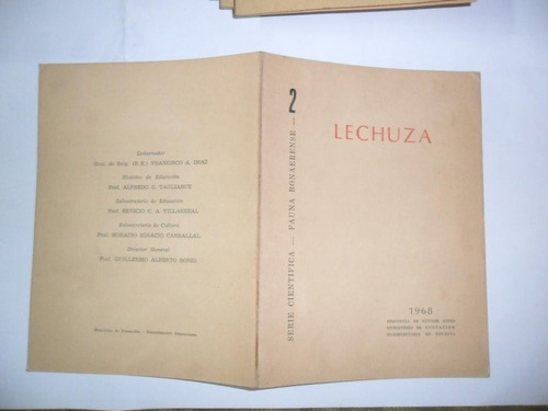 Lechuza Flora Bonaerense Cientifica 1968 R J Llano
