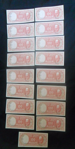 17 Billetes 100 Pesos Correlativos Molina Ibañez